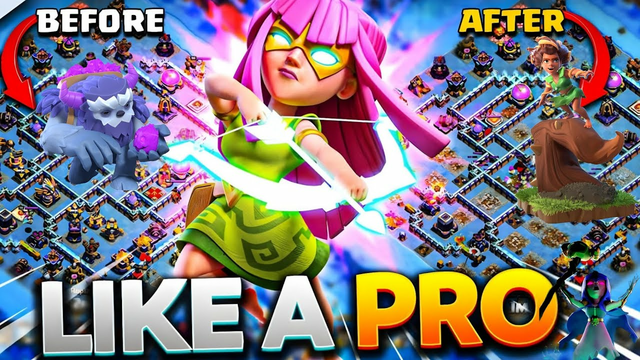 50% value th16 with Super Archer +Blimp| Ultimate TH16 Attack Strategy| COC Pro Tips