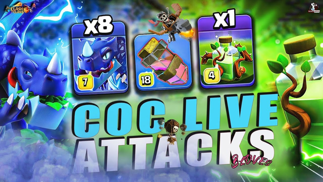 COC LIVE / New Update Overgrowth Spell Attacks /clash of clans live stream with BLOVES GAMING #coc