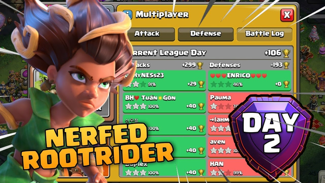 +299 Day 2 March Season | Nerfed!!? RootRider | Th16 3 Star Attack Strategy | Clash of clans |