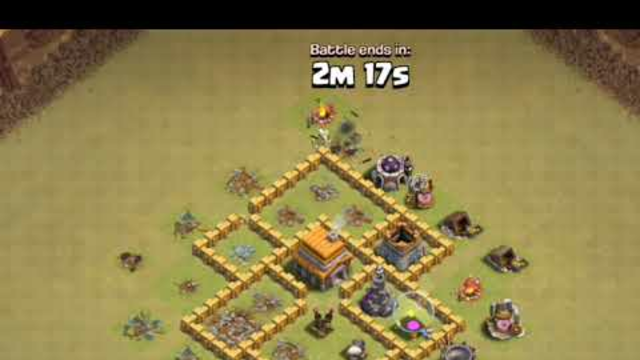 Super witch and clone spell vs Twon hall 5 base #coc #supercell #