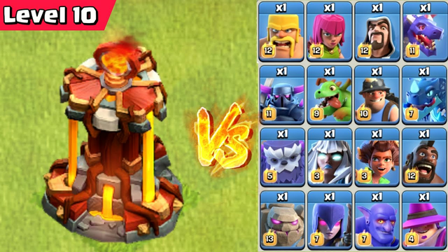 New Level Inferno Tower vs All Troops - Clash of Clans