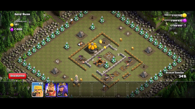 Clash Of Clans | #goldrush  | Part-8 | In easy step |