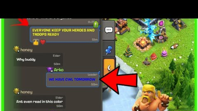 How to colorful messages in clan chat||CLASH OF CLANS||COC||