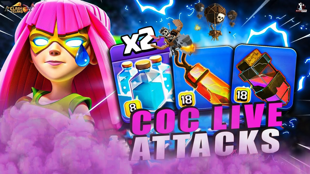 COC LIVE / New Update Attacks & Goldpass /clash of clans live stream with BLOVES GAMING #coc