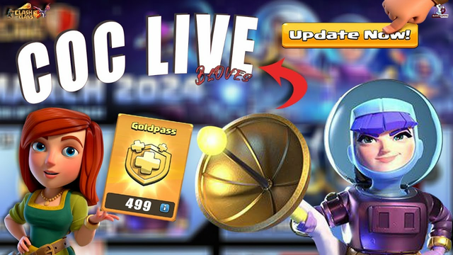 COC LIVE / COC New Goldpass  Skin & Challenge /clash of clans live stream with BLOVES GAMING #coc