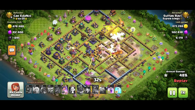 clash of clans gameplay tamil player