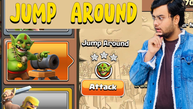 JUMP AROUND IN CLASH OF CLANS  ON GOBLIN BASES | COMPLETE JUMP AROUND IN #clashofclans #coc