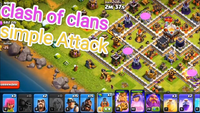 ##clash of clans#simple#attack