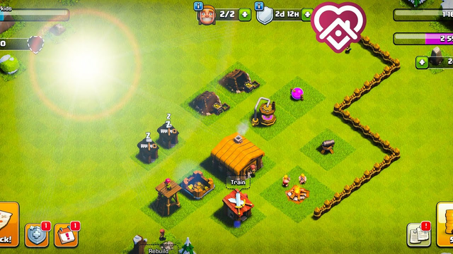 kids gamer play clash of clans
