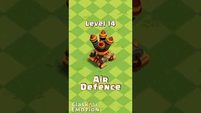 TH16 Air Defence Upgrades Evolution  Clash of Clans #clashofclans #shots #coc #th16 #cocclasher