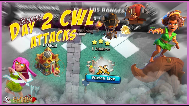 COC Best CWL Attacks in PC / CWL Day 2 Attacks in Clash of Clans #coc #blovesgaming