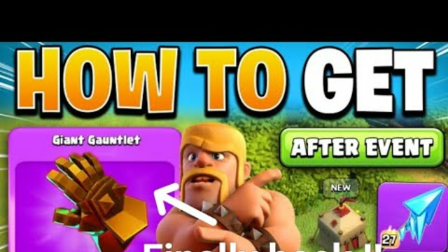 Giant Gauntlet finally back in Clash of clans!! #coc #clashofclans #gems