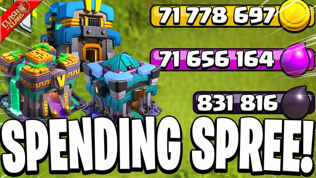 Spending Millions of Loot on 3 Accounts! - Clash of Clans