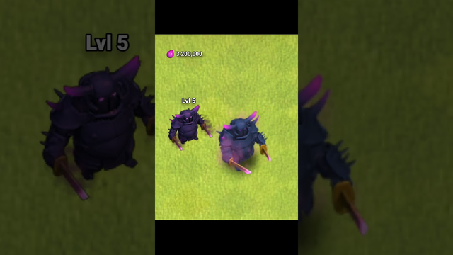 P.E.K.K.A Level 1 to MAX with Animation and Cost - COC | #clashofclans #cocshorts #shorts