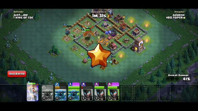 this army is best for builder base battle in Clash Of Clans
