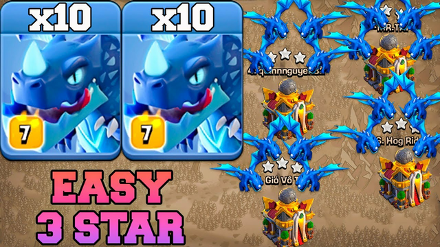 10 Electro Dragon Attack Th16 Guide !! Best Th16 Attack Strategy in Clash of Clans 2024 Cwl Attack