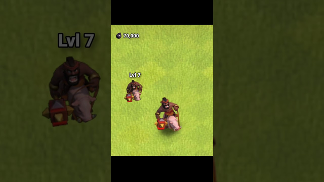 Hog Rider Level 1 to MAX with Animation and Cost - COC | #clashofclans #cocshorts #shorts