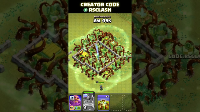 Side effect of Overgrowth spell in Clash of Clans