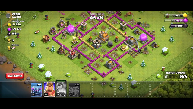 CLASH OF Clans God Attack Strategy