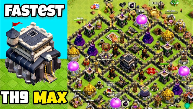 How To Max Town Hall 9 Fastest in Clash Of Clans