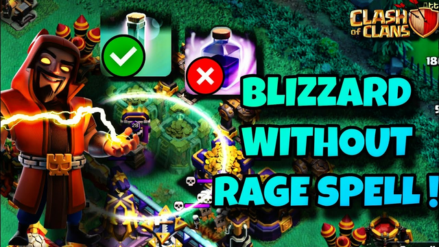 BLIZZARD WITHOUT RAGE SPELL | BLIZ LALO | CLASH OF CLANS |