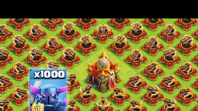 All X-Bow Vs 1000 Pekka Max Levels  | Clash of clans | Coc Games