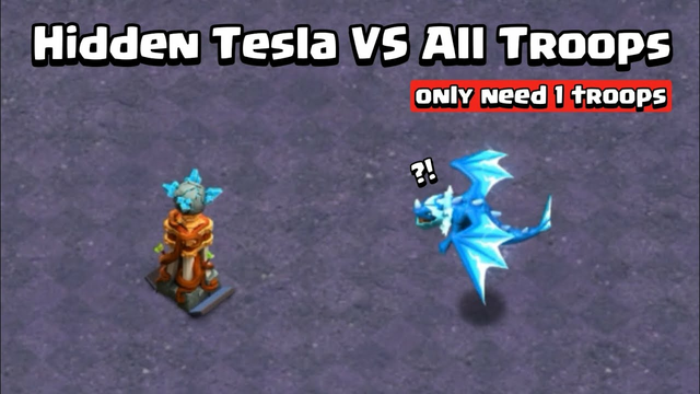 NEW Level Hidden Tesla VS MAX Troops | Clash of Clans