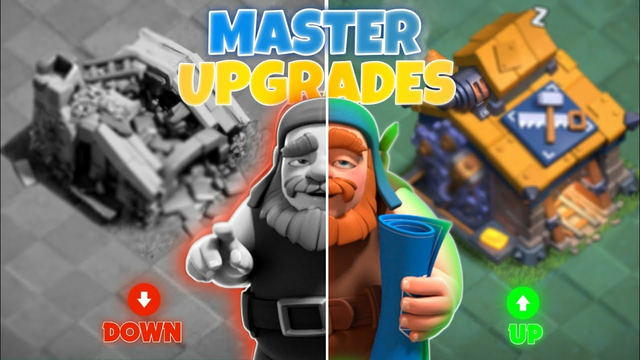[CLASH OF CLANS] BUILDER BASE EVERY BUILDING UPGRADE IN 4 Minutes FAST UPGRADE EVER#update