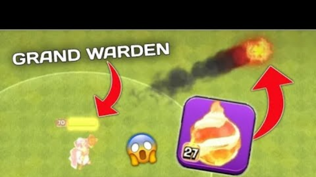 New grand warden equipment fire ball full review clash of clans new update #viral #trending
