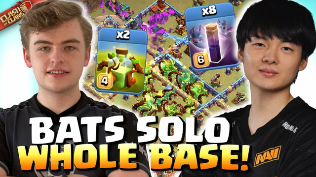 2x Overgrowth lets BATS solo this ENTIRE BASE! COMPLETELY BROKEN! Clash of Clans