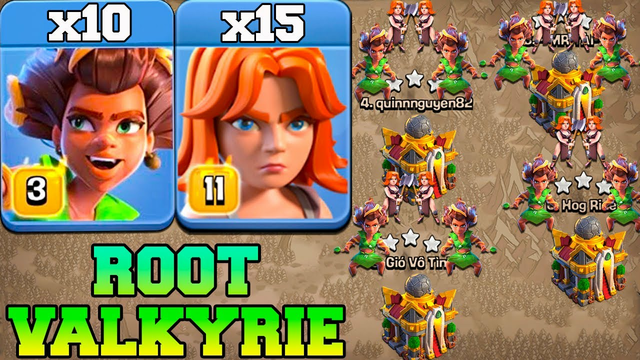NEW Root Rider With Valkyrie Attack Strategy Th16 BEST Th16 Attack Strategy in Clash of Clans