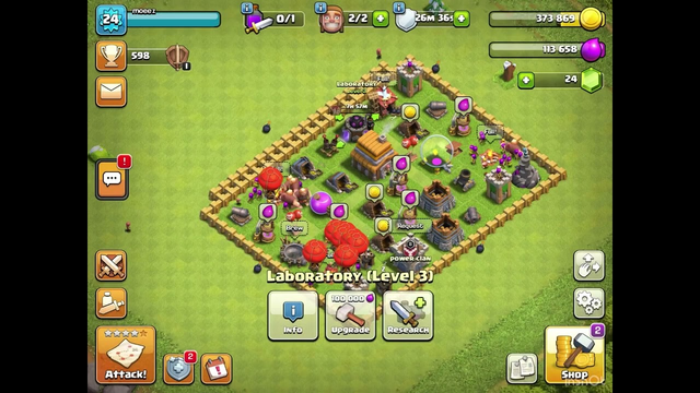 Day 1 of seven day challenge of clash of clans