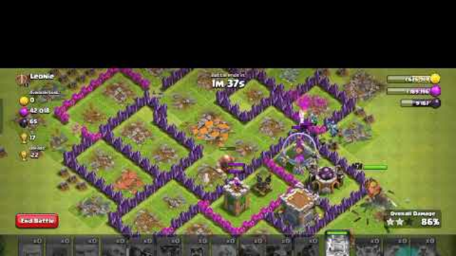 It is of clash of clans attack to town hall 7#made by Evil gamer