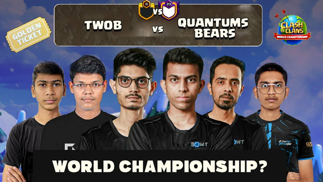 TWOB vs Quantum Bears very Thrilling Match before Worlds (Clash of Clans)