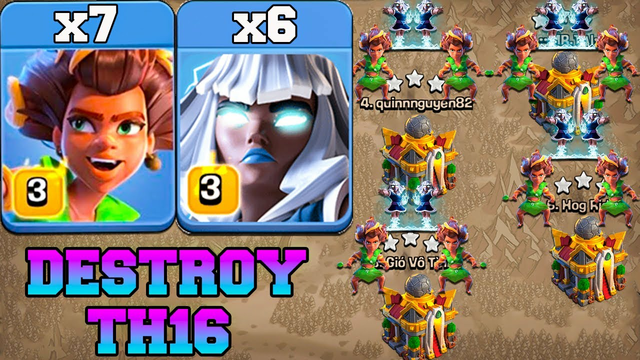 NEW Root Rider With Electro Titan Attack Th16 !! BEST Th16 Attack Strategy in Clash of Clans