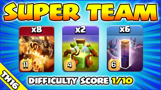 Super Dragons + Bats = WOW!!! TH16 Attack Strategy - Clash of Clans