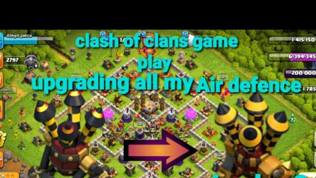 Journey of max Town hall episode-2//clash of clans game play//upgrading all my air defence//