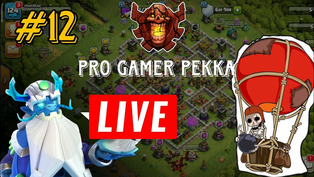 Clash of clans live playing 2024 | Coc trophies pushing | #coclive