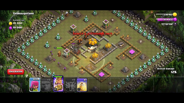 How To Attack Thoroughfare Goblin village in Clash Of Clans|COC #goblin #clashofclans #coc #attack
