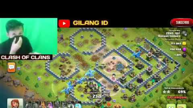 menyerang base th 13 menggunakan naga elektro Clash Of Clans - Gilang ID