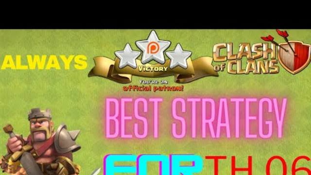 Expert Attack Strategy for Town Hall 06 | #clash of clans