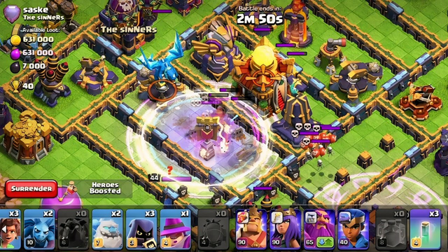 TH15 Legend Leaugh attack with SAC Root Rider (Clash of Clans)