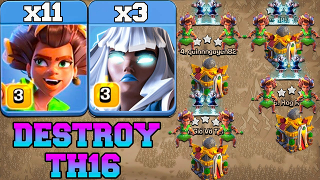 NEW Root Rider With Electro Titan Attack Th16 !! BEST Th16 Attack Strategy 2024 in Clash of Clans