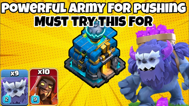 Easily 3 star with super wizard army! (Clash of clans)