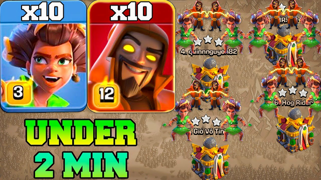 Th16 Root Rider Super Wizard Attack Strategy !! Best New Th16 Attack Strategy 2024 - Clash of Clans