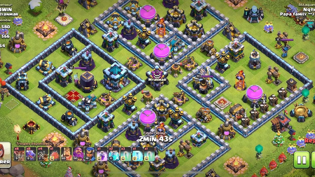 EASY Attack Strategy (Town hall 13)vs13 / Clash of Clans
