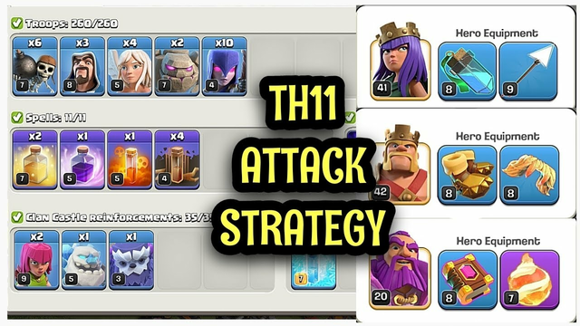 CLASH OF CLANS-TH11 Attack Strategy