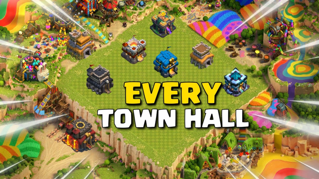 Playing Every Town hall in Clash of Clans #shorts #clashofclans
