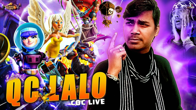 COC LIVE / Best QC Lalo Attacks & Base Visit /clash of clans live stream with BLOVES GAMING #coc