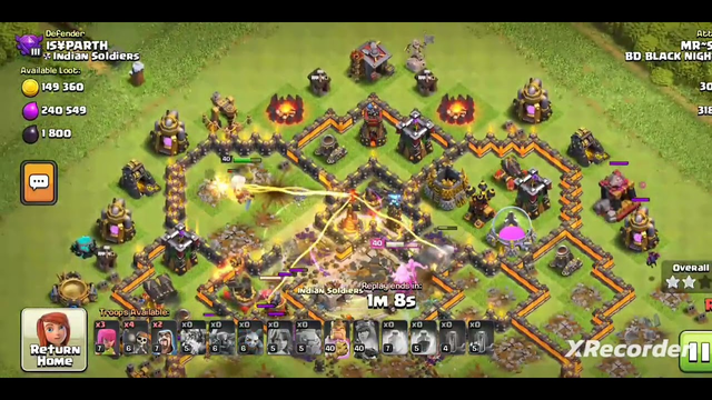 #Clash of clans ..... Attack Town Hall 10